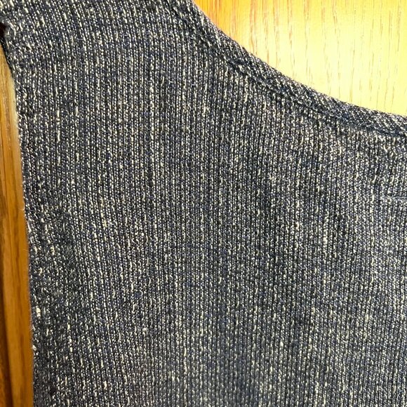 FLAX 100% Linen Blue & White Ladies Sleeveless Tank Top - Size L/Large - EUC - Picture 4 of 12